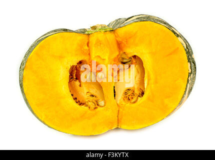 Australian pumpkin cut in half Stock Photo