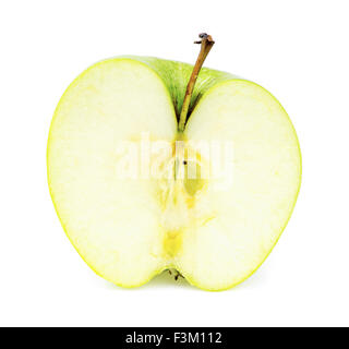 Front inside view of tasty juicy apple Stock Photo
