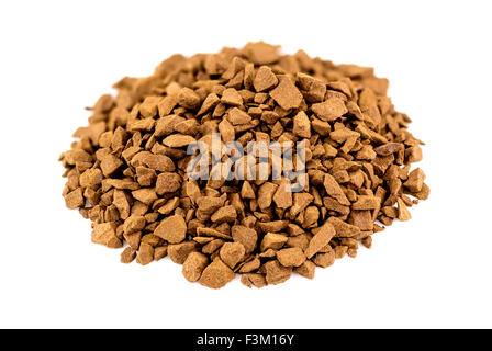 Macro closeup of instant coffee powder Stock Photo