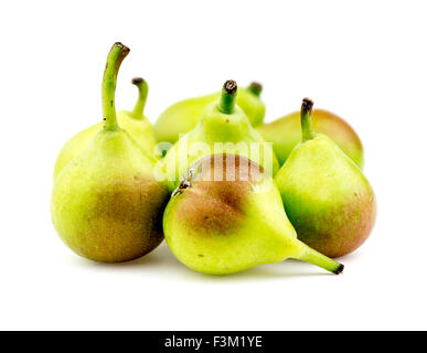 Group of paradise pears isolated on white background Stock Photo