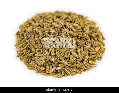 Cumin seeds isolated on white Stock Photo