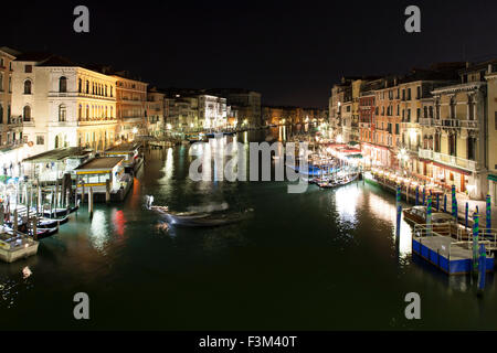 Venice, Italy. The Grand Canal at night