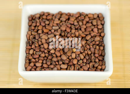 Red beans in white bowl Stock Photo