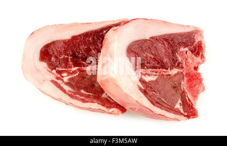 Aerial shot of lamb mutton meat Stock Photo