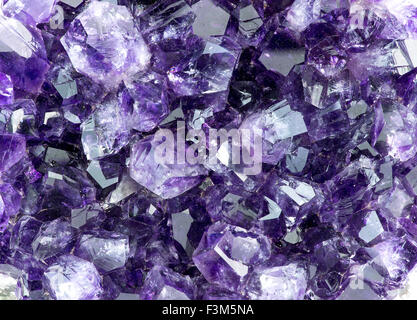 Background macro texture of purple amethyst Stock Photo