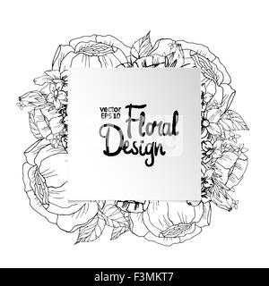 floral border Stock Vector