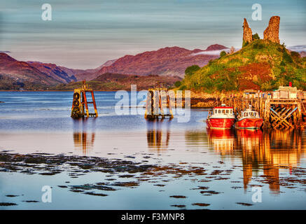 September 2015, sea in Kyleakin (Scotland) on the Isle of Skye, HDR-technique Stock Photo