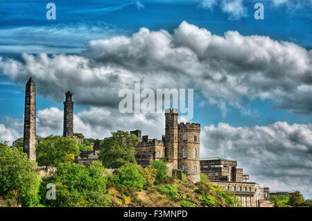 September 2015, Edinburgh Castle in Edinburgh (Scotland), HDR-technique Stock Photo