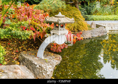 Kasugai Japanese Garden, Kelowna, British Columbia, Canada Stock Photo