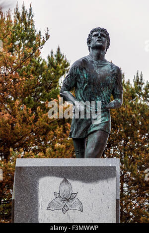 Terry Fox Memorial and Lookout in the outskirts of Thunder Bay. Stock Photo