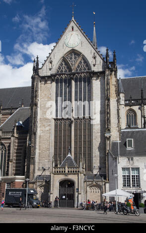 The Nieuwe Kerk (New Church) is a 15th-century church in Amsterdam, located on Dam Square. Netherlands. Stock Photo