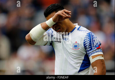 Newcastle Upon Tyne, UK. 10th Oct, 2015. George Pisi Samoa V Scotland Samoa V Scotland, Rugby World Cup 2015 St James Park, Newcastle Upon Tyne, England 10 October 2015 Rugby World Cup 2015 St James Park, Newcastle Upon Tyne Credit:  Allstar Picture Library/Alamy Live News Stock Photo