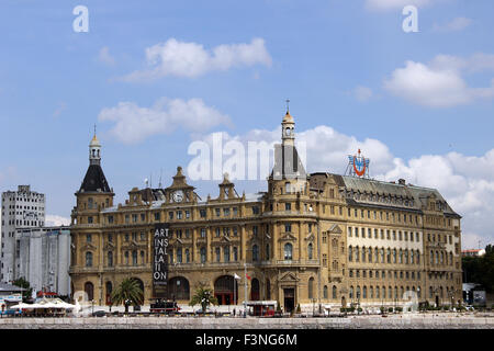 Haydarpasa railway terminal in Istanbul, Turkey. Stock Photo