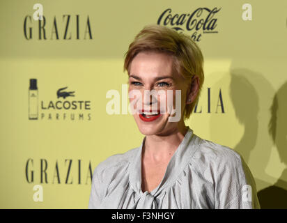 Berlin, Germany. 08th Oct, 2015. German actress Christiane Paul arrives to the 5th anniversary celebrations of Grazia magazine in Berlin, Germany, 08 October 2015. Photo: Jens Kalaene/dpa/Alamy Live News Stock Photo