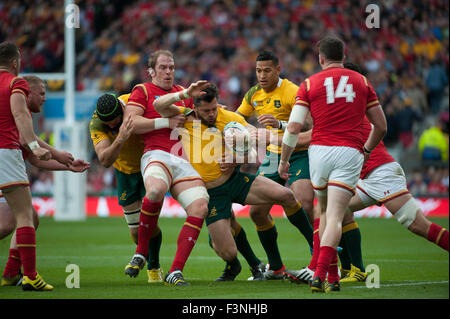 Twickenham Stadium, London, UK. 10th October, 2015. Australia v Wales Pool A match of the Rugby World Cup 2015. Credit:  sportsimages/Alamy Live News Stock Photo