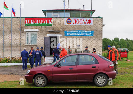 The open helicopter sport championship of Republic of Belarus 'Gorovets cup' - 2015. Stock Photo