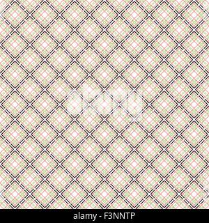 Mesh seamless vector pattern with single and double dashed lines. Repeat background with geometrical array over white background Stock Vector