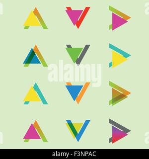 Arrow sign icon set. Vector design eps10 Stock Vector