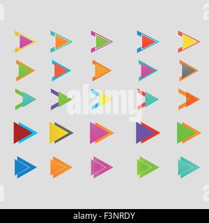 Arrow sign icon set. Vector design eps10 Stock Vector