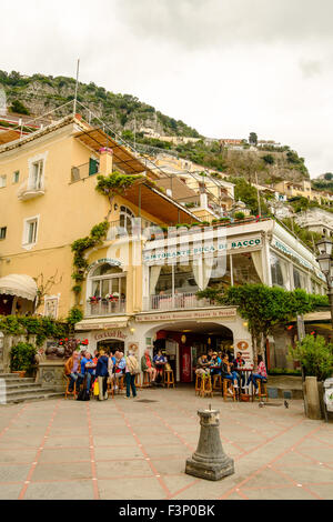 Ristorante Bucco De Baco in Positano, Campania, Italy Stock Photo