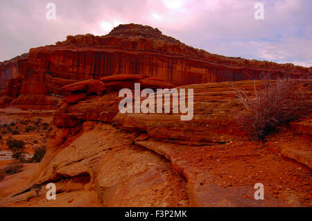 Red rocks in Moab, Utah Stock Photo