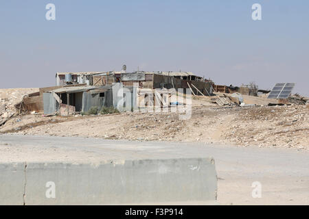 Israel, Negev Desert. Unrecognized, Beduin Shanty township Stock Photo