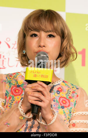 Japanese model, talent and singer IMALU speaks during a stage greeting for the film Fathers and Daughters on October 11, 2015, Tokyo, Japan. The movie was released in the Japanese theaters on October 3rd. © Rodrigo Reyes Marin/AFLO/Alamy Live News Stock Photo