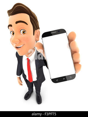 A cartoon 3D hand, holding a mobile phone over the ear. 3d illustration  isolated on blue background. Render. Element for banner design, concept of  co Stock Photo - Alamy