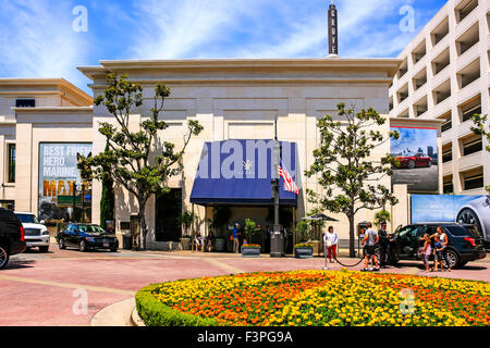 The Grove retail and entertainment complex in Los Angeles affiliated to the historical Farmers Market Stock Photo