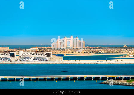 DUBAI, UAE - FEBRUARY 08: Atlantis Hotel in Dubai. UAE. February 08, 2014. The newly opened multi-million dollar Atlantis Resort Stock Photo