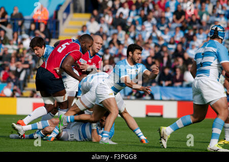 Leicester, UK, 11 October 2015, Argentina v Namibia, Rugby World Cup 2015, Pool C, Credit: Colin Edwards/Alamy Live News Stock Photo