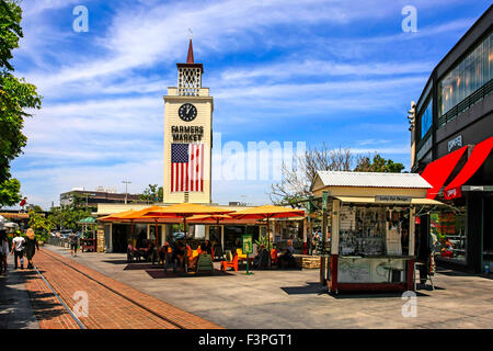 The Grove retail and entertainment complex in Los Angeles affiliated to the historical Farmers Market Stock Photo