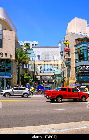The Hollywood and Highland Shopping Mall on Hollywood Blvd in Los Angeles CA Stock Photo