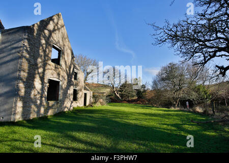 Tyneham; Ruined House Village Abandonned in WW2; Dorset; UK Stock Photo