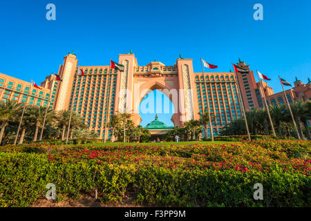 DUBAI, UAE - FEBRUARY 08: Atlantis Hotel in Dubai. UAE. February 08, 2014. The newly opened multi-million dollar Atlantis Resort Stock Photo