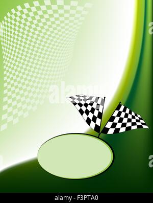 Race Card Design Vector Art Stock Vector