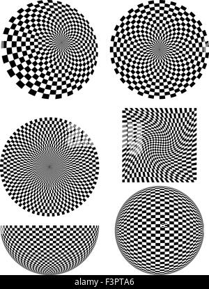 Checker Design Abstract Vector Art Stock Vector