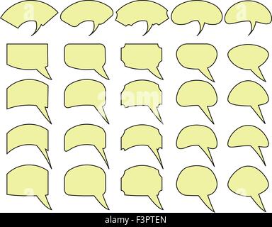 Thought, Speech Bubbles Set Vector Art Stock Vector