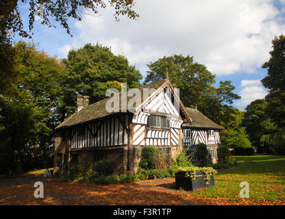 Bishops' House; a half timbered house that serves as a museum in Meersbrook Park, Sheffield, Yorkshire England Stock Photo