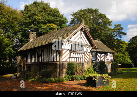 Bishops' House; a half timbered house that serves as a museum in Meersbrook Park, Sheffield, Yorkshire England Stock Photo