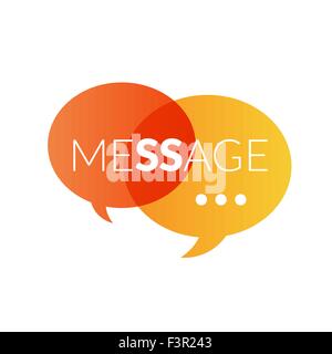 Text message logo Stock Vector