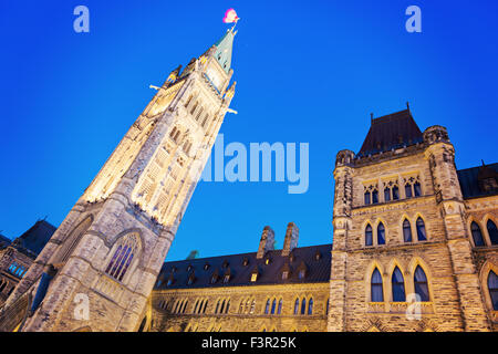 Amazing peace Tower in Ottawa, Ontario, Canada Stock Photo