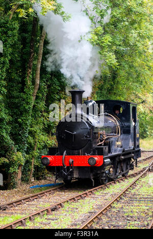 A steam engine on a railway track Stock Photo - Alamy
