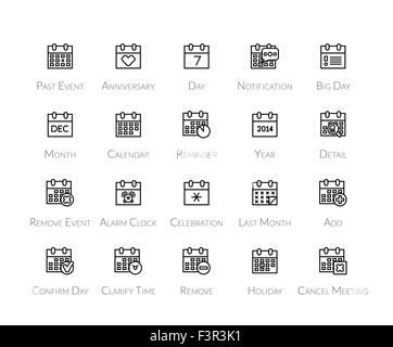 Remove reminder color flat icons in rounded square frames. Thin and ...