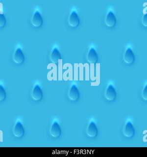 Seamless pattren, rain from relief texture 3d modelling clay drop Stock Vector