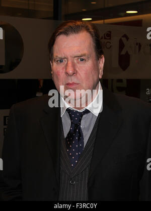 Timothy Spall filming for the BBC One Show outside the BBC in London, UK 2014 Stock Photo