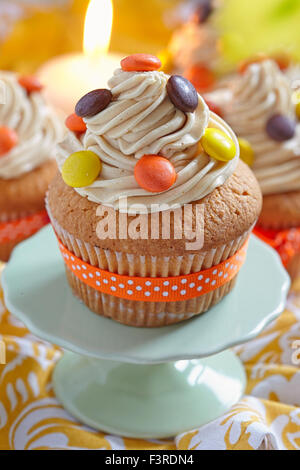 Peanut butter cupcakes Stock Photo