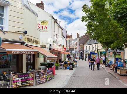 Cromer town centre shops Norfolk England UK GB EU Europe Stock Photo ...