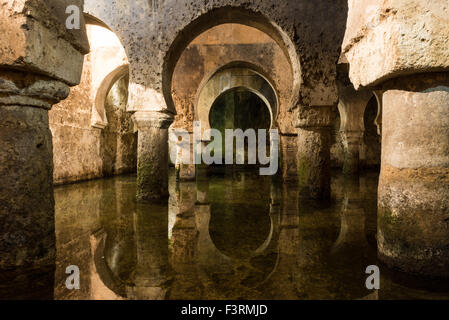 Moorish water cistern under Caceres Museum in the Casa de las Veletas, Caceres, Extremadura, Spain Stock Photo