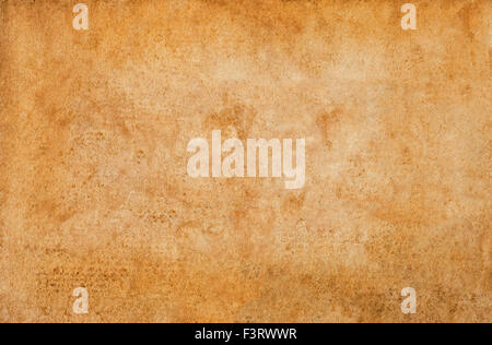 Dirty old  parchment with spots and stripes Stock Photo
